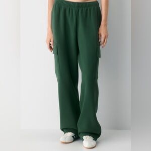 Aritzia Forest Green Cargo Joggers